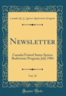 Image for Newsletter, Vol. 35: Canada/United States Spruce Budworms Program; July 1984 (Classic Reprint)