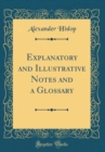 Image for Explanatory and Illustrative Notes and a Glossary (Classic Reprint)