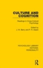 Image for Culture and cognition  : readings in cross-cultural psychology