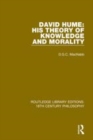 Image for David Hume - his theory of knowledge and morality