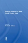 Image for Energy analysis  : a new public policy tool
