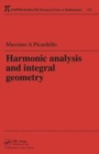 Image for Harmonic analysis and integral geometry