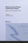 Image for Macroeconomic Theory and Economic Policy: Essays in Honour of Jean-paul Fitoussi