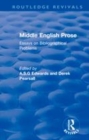 Image for Middle English prose  : essays on bibliographical problems