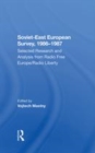 Image for Soviet-East European survey, 1986-1987  : selected research and analysis from Radio Free Europe/Radio Liberty