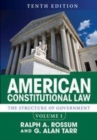 Image for American constitutional lawVolume 1,: The structure of government