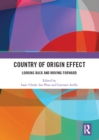Image for Country of origin effect  : looking back and moving forward