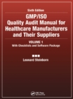 Image for GMP/ISO quality audit manual for healthcare manufacturers and their suppliers.