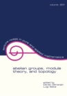 Image for Abelian groups, module theory, and topology