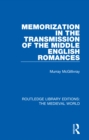 Image for Memorization in the transmission of the Middle English romances
