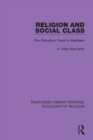 Image for Religion and social class: the disruption years in Aberdeen