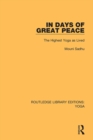 Image for In days of great peace: the highest yoga as lived