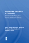 Image for Earthquake Insurance in California: Environmental Policy and Individual Decision-making