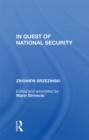 Image for In Quest of National Security