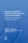 Image for Drought and Natural Resources Management in the United States: Impacts and Implications of the 1987-89 Drought