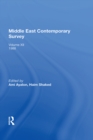 Image for Middle East Contemporary Survey, Volume Xii, 1988