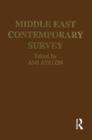 Image for Middle East Contemporary Survey. Volume XVI 1992 : Volume XVI,