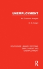 Image for Unemployment: an economic analysis