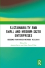 Image for Sustainability and small and medium-sized enterprises: lessons from mixed methods research