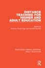 Image for Distance teaching for higher and adult education