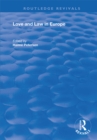 Image for Love and law in Europe