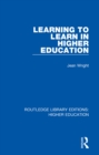 Image for Learning to learn in higher education