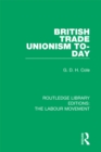 Image for British trade unionism to-day