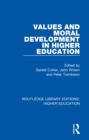 Image for Values and moral development in higher education