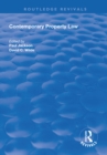 Image for Contemporary property law