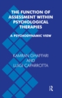 Image for The Function of Assessment Within Psychological Therapies: A Psychodynamic View