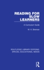 Image for Reading for slow learners: a curriculum guide