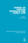 Image for Survey of African marriage and family life