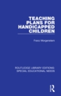 Image for Teaching plans for handicapped children : 38