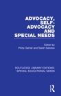 Image for Advocacy, self-advocacy and special needs