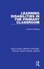 Image for Learning disabilities in the primary classroom