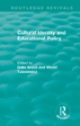 Image for Cultural Identity and Educational Policy