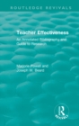 Image for Teacher Effectiveness: An Annotated Bibliography and Guide to Research
