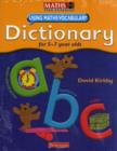 Image for Maths Plus Using Maths Vocabulary: KS1 Maths Dictionary (6 pack)
