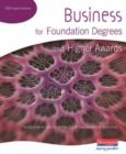 Image for Business for Foundation Degrees and Higher Awards