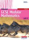 Image for Edexcel GCSE modular mathematicsHigher : Higher Student Book Unit 4