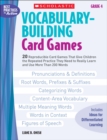 Image for Vocabulary-Building Card Games: Grade 4 : 20 Reproducible Card Games That Give Children the Repeated Practice They Need to Really Learn and Use More Than 200 Words