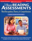 Image for 3-Minute Reading Assessments: Word Recognition, Fluency, and Comprehension: Grades 5-8 : Short Passages and Step-by-Step Directions to Assess Reading Performance Throughout the Year-and Quickly Identi