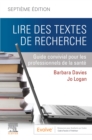 Image for Lire Des Textes De Recherche - E-Book: Lire Des Textes De Recherche - E-Book