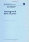 Image for Topology and Borel structure