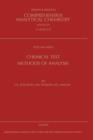Image for Chemical test methods of analysis : Volume 36
