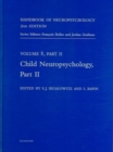 Image for Handbook of Neuropsychology, 2nd Edition : Child Neuropsychology, Part 2 : Volume 8