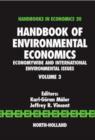 Image for Handbook of environmental economicsVol. 3: Economywide and international environmental issues : Volume 3