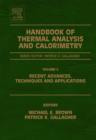 Image for Handbook of thermal analysis and calorimetryVol. 5: Recent advances, techniques and applications