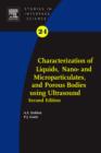 Image for Characterization of Liquids, Nano- and Microparticulates, and Porous Bodies using Ultrasound : Volume 24