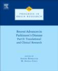 Image for Recent Advances in Parkinsons Disease : Part II: Translational and Clinical Research : Volume 184